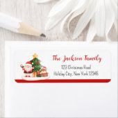 クリスマス差出人住所ラベルサンタ&ツリー ラベル (インサイチュ)