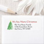 クリスマス差出人住所ラベル ラベル (インサイチュ)