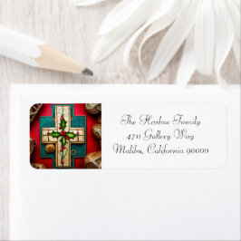 クリスマス差出人住所ラベル ラベル