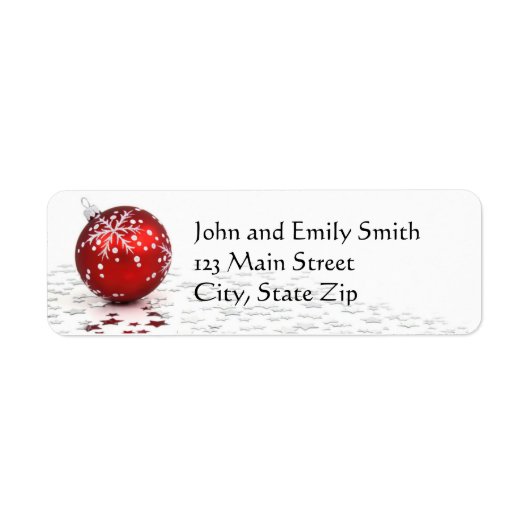クリスマス差出人住所ラベル ラベル (正面)