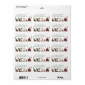 クリスマス差出人住所ラベル ラベル (フルシート)