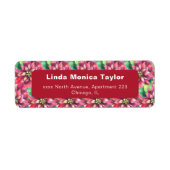 クリスマス差出人住所ラベル ラベル (正面)