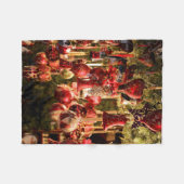 クリスマス市場 フリースブランケット (正面(横))