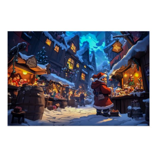 クリスマス市場 ポスター (正面)