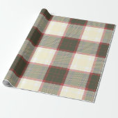 クリスマス市松模様にパターン ラッピングペーパー (アンロールド)