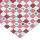 クリスマス市松模様に ショートテーブルランナー (コーナー)