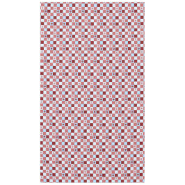 クリスマス市松模様に テーブルクロス