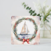 クリスマス帆船 カード (スタンド正面)