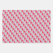 クリスマス帽をかぶった可愛いギニア豚パーソナライズされた。 ラッピングペーパーシート (正面2)