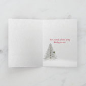 クリスマス帽をかぶった白熊 シーズンカード (内部)