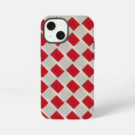 クリスマス帽子の柄 iPhoneケース (裏面)