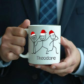 クリスマス帽子シーズンギフトホリデーカスタマイズ コーヒーマグカップ