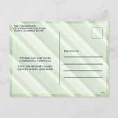 クリスマス平和の喜びと愛かわいいモダン写真 シーズンポストカード (裏面)