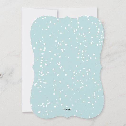 クリスマス平和の書道の葉のクラシック写真 シーズンカード (裏面)