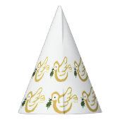 クリスマス平和の鳩パーティー帽子 パーティーハット (裏面)