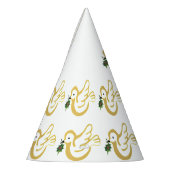 クリスマス平和の鳩パーティー帽子 パーティーハット (左)