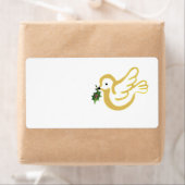 クリスマス平和の鳩 ラベル (インサイチュ)