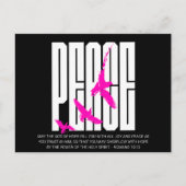 クリスマス平和キリスト教信仰の鳩 シーズンポストカード (正面)