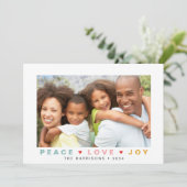 クリスマス平和ラブジョイ写真 シーズンカード (スタンド正面)