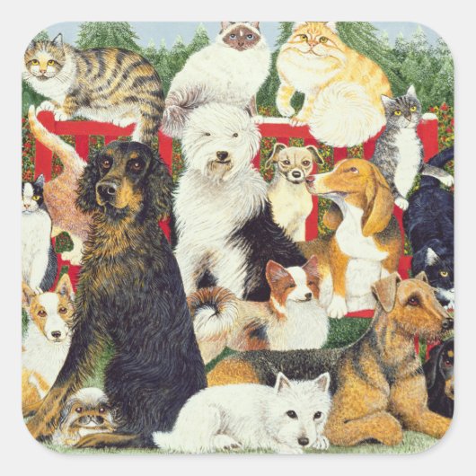 クリスマス平和 スクエアシール (正面)