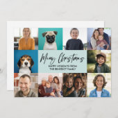 クリスマス年レビュー10写真休日 シーズンカード (正面/裏面)