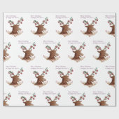 クリスマス年末年始ラッピング紙 ラッピングペーパー (フラット)