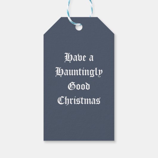 クリスマス幽霊のよく出る ギフトタグ (裏面)