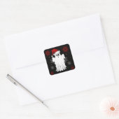 クリスマス幽霊 スクエアシール (封筒)