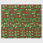 クリスマス幾何学 ラッピングペーパー (フラット)