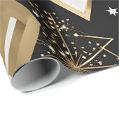 クリスマス幾何形状折り返し紙 ラッピングペーパー (ロールコーナー)