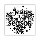 クリスマス広場の木の季節の理由イエス ラバースタンプ (インプリント)