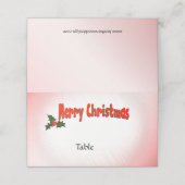 クリスマス座席表 プレイスカード (外部開封)