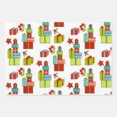クリスマス座標予測できな鳥3 ラッピングペーパーシート (正面)