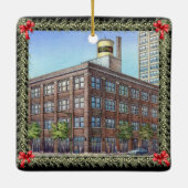 クリスマス建物 セラミックオーナメント (裏面)