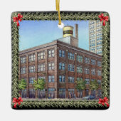 クリスマス建物 セラミックオーナメント (正面)