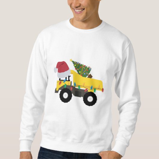 クリスマス建築トラック スウェットシャツ (正面)