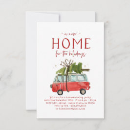 クリスマス引っ越し祝いパーティーパーティの招待状 招待状