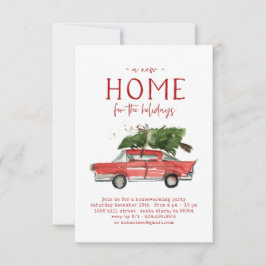 クリスマス引っ越し祝いパーティーパーティの招待状 招待状