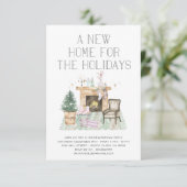 クリスマス引っ越し祝いパーティーパーティの招待状 招待状 (スタンド正面)