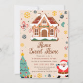 クリスマス引っ越し祝いパーティーパーティー冬招待状 招待状 (正面)