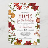 クリスマス引っ越し祝いパーティー、ニューホーム 招待状 (正面/裏面)