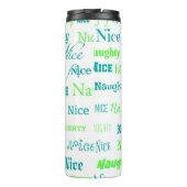 クリスマス引用文いけなおもしろいまたはニース タンブラー (裏面)