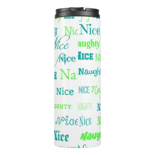 クリスマス引用文いけなおもしろいまたはニース タンブラー (裏面)