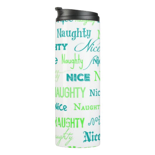 クリスマス引用文いけなおもしろいまたはニース タンブラー (回転右)