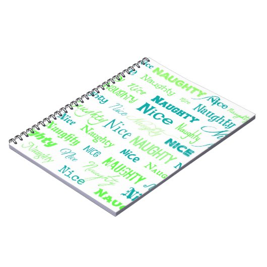 クリスマス引用文いけなおもしろいまたはニース ノートブック (左側)