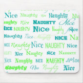 クリスマス引用文いけなおもしろいまたはニース マウスパッド (正面)