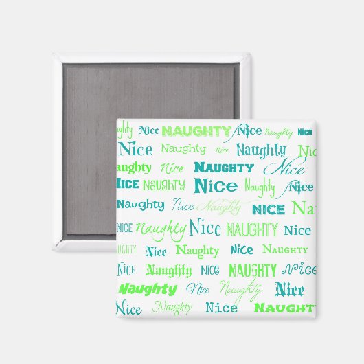 クリスマス引用文いけなおもしろいまたはニース マグネット (正面/裏面)