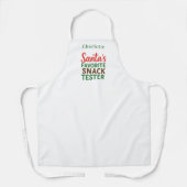 クリスマス引用文おもしろいスナック試験機名 エプロン (正面)