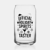 クリスマス引用文おもしろいパーティースピリッツはブラック ガラス缶 (正面)