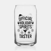 クリスマス引用文おもしろいパーティースピリッツはブラック ガラス缶 (裏面)